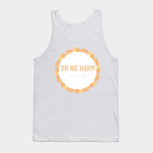 Orange Do No Harm Take No Shit Tank Top